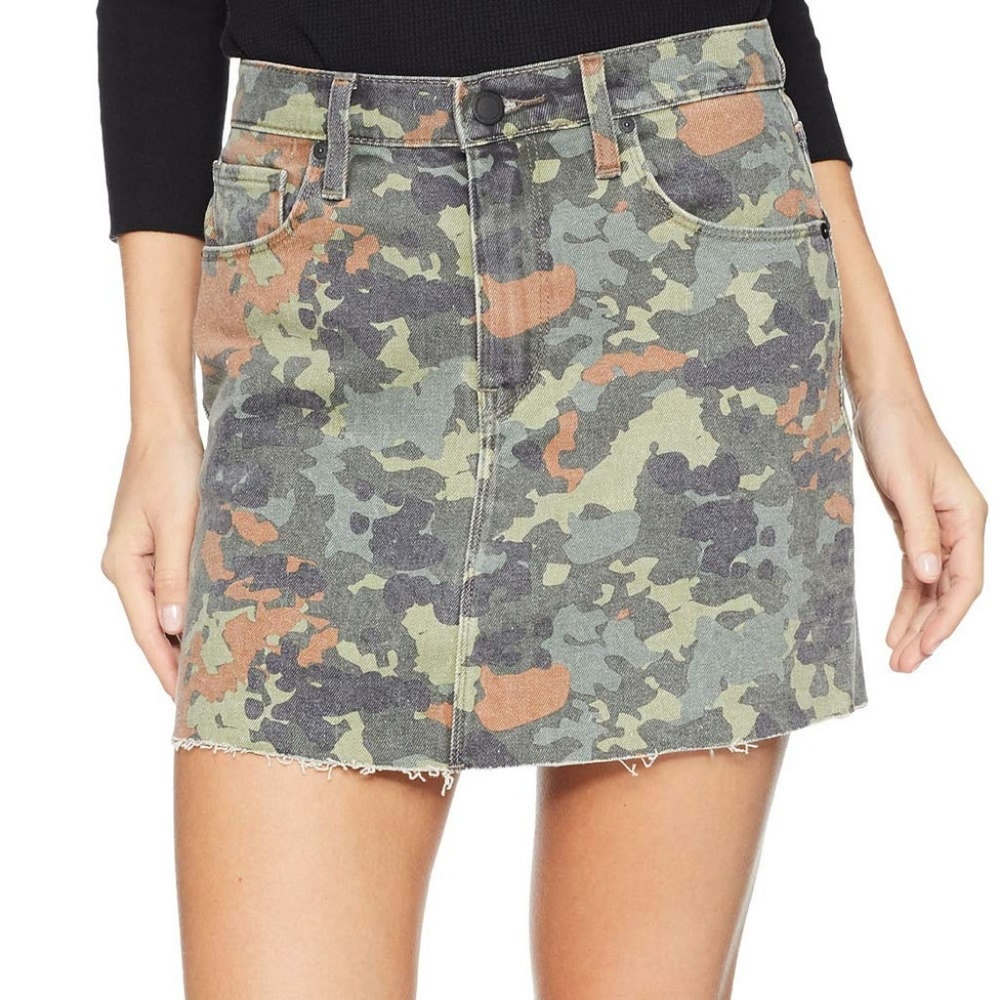 Hudson Jeans The Viper Mini Skirt in German Camo